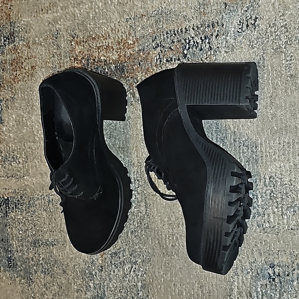 Torrid Suede Chunky Loafer Heel